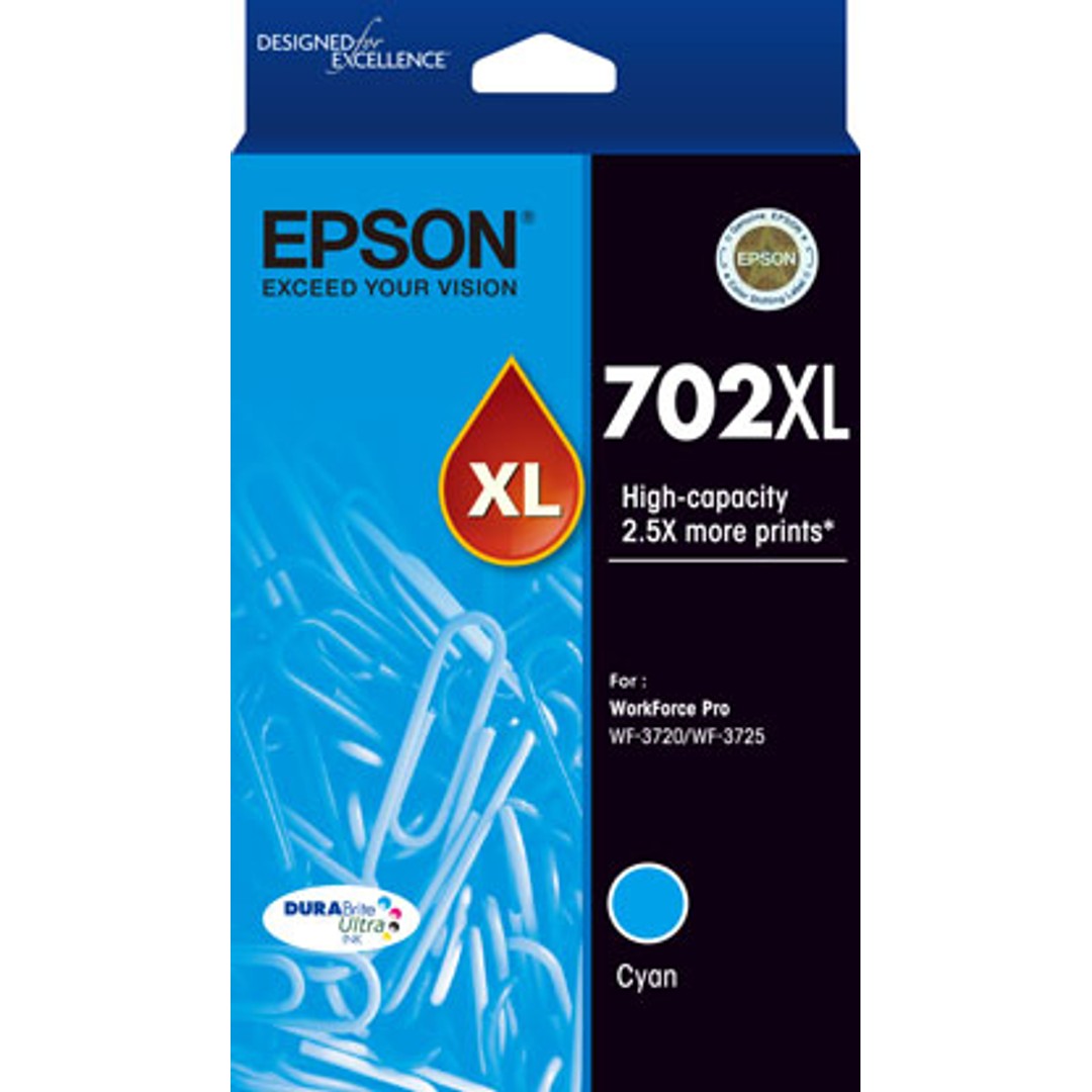 Epson 702XL ink cartridge High (XL) Yield Cyan C13T345292