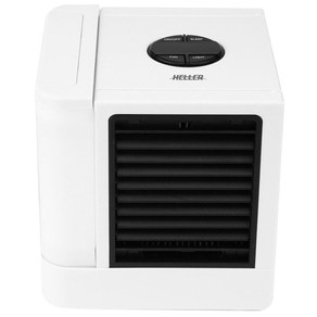 Heller 14cm Portable/Desk USB Mini Air Cooler Fan w/Ice Cube & Water Tray White