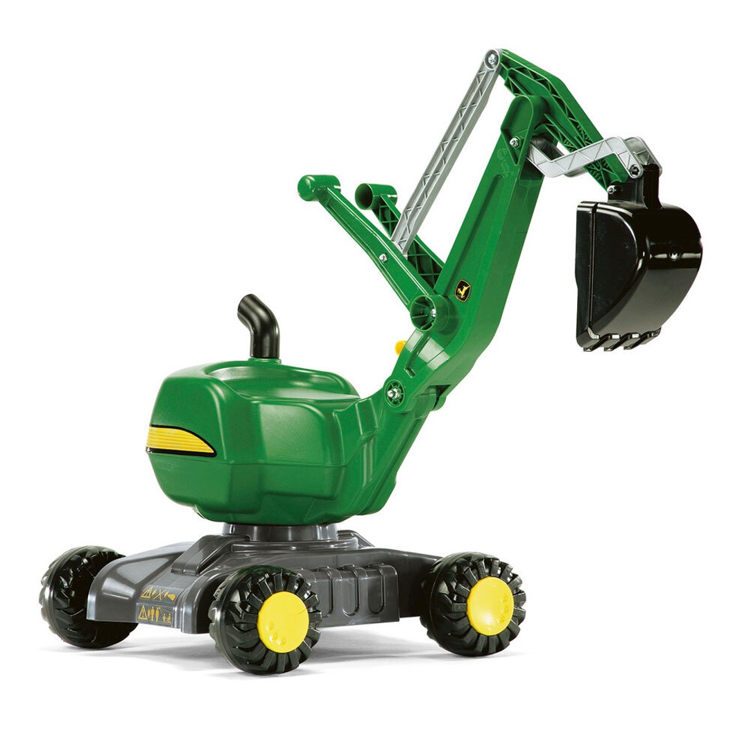 John Deere 102cm Rolly XL Kids Ride On Digger Toy Excavator/Tractor Vehicle GRN