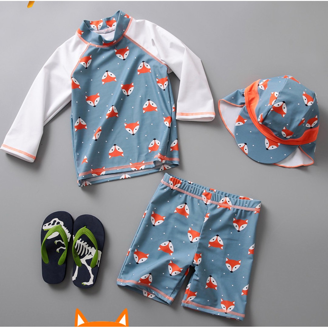 Taylorson Fox Swimwear- 3 pieces set (2-7 years old)