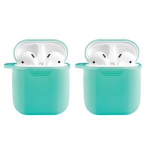 2x Silicone Case for Apple AirPod Gen 1/2 Shockproof/Slim/Lightweight Cover Aqua