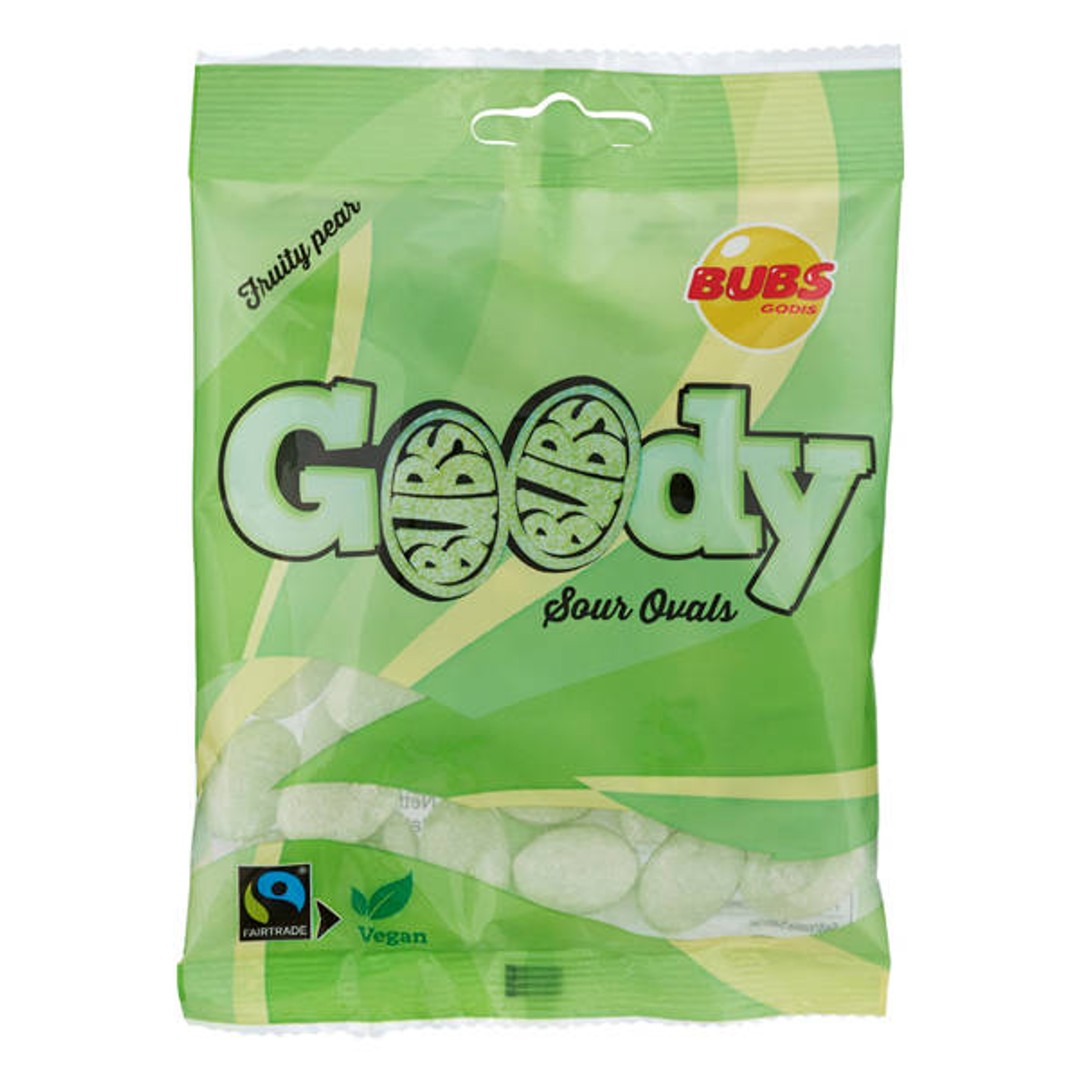 Bubs Goody Fruity Pear Sour Ovals