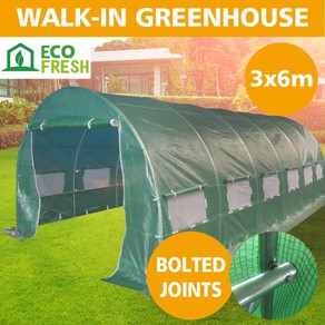 EcoFresh Walk in Tunnel Greenhouses 6m x 3m x 2m