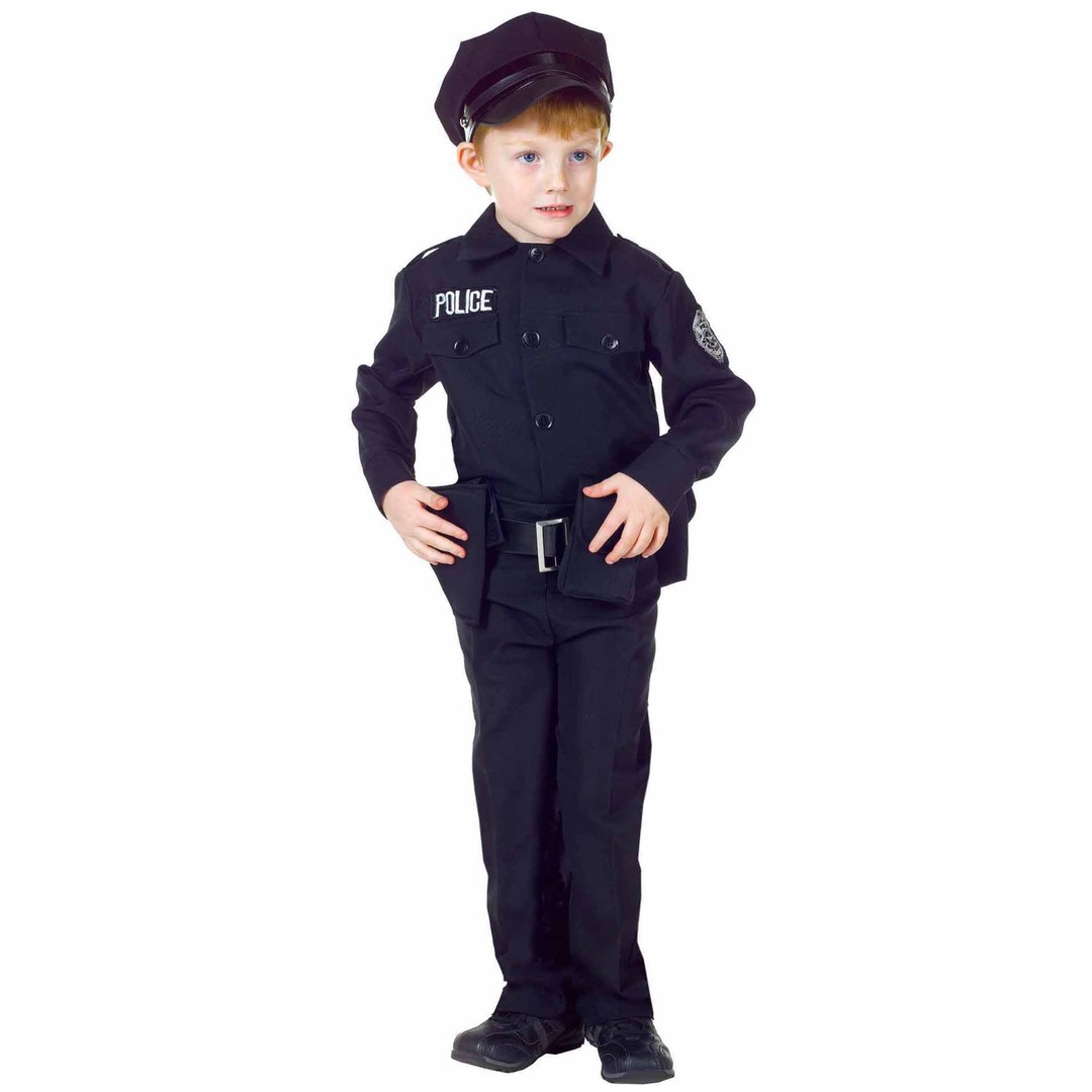 Costume King® Police Officer Cops Policeman Uniform Deluxe Dress Up Boys Costume
