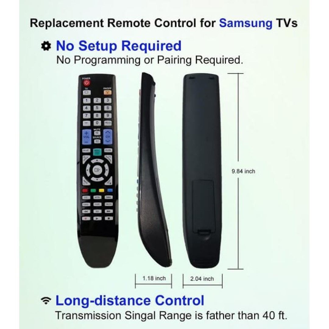 BN59-00863A BN5900863A For Samsung Smart LCD OLED TV Replacement Remote Control Controller ( No Setup Required), , hi-res