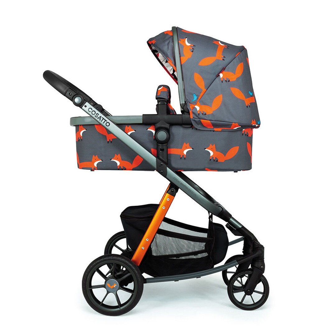 Cosatto Giggle Quad Pram & Push Chair Charcoal Mr Fox Baby/Infant/Toddler 0m+, , hi-res