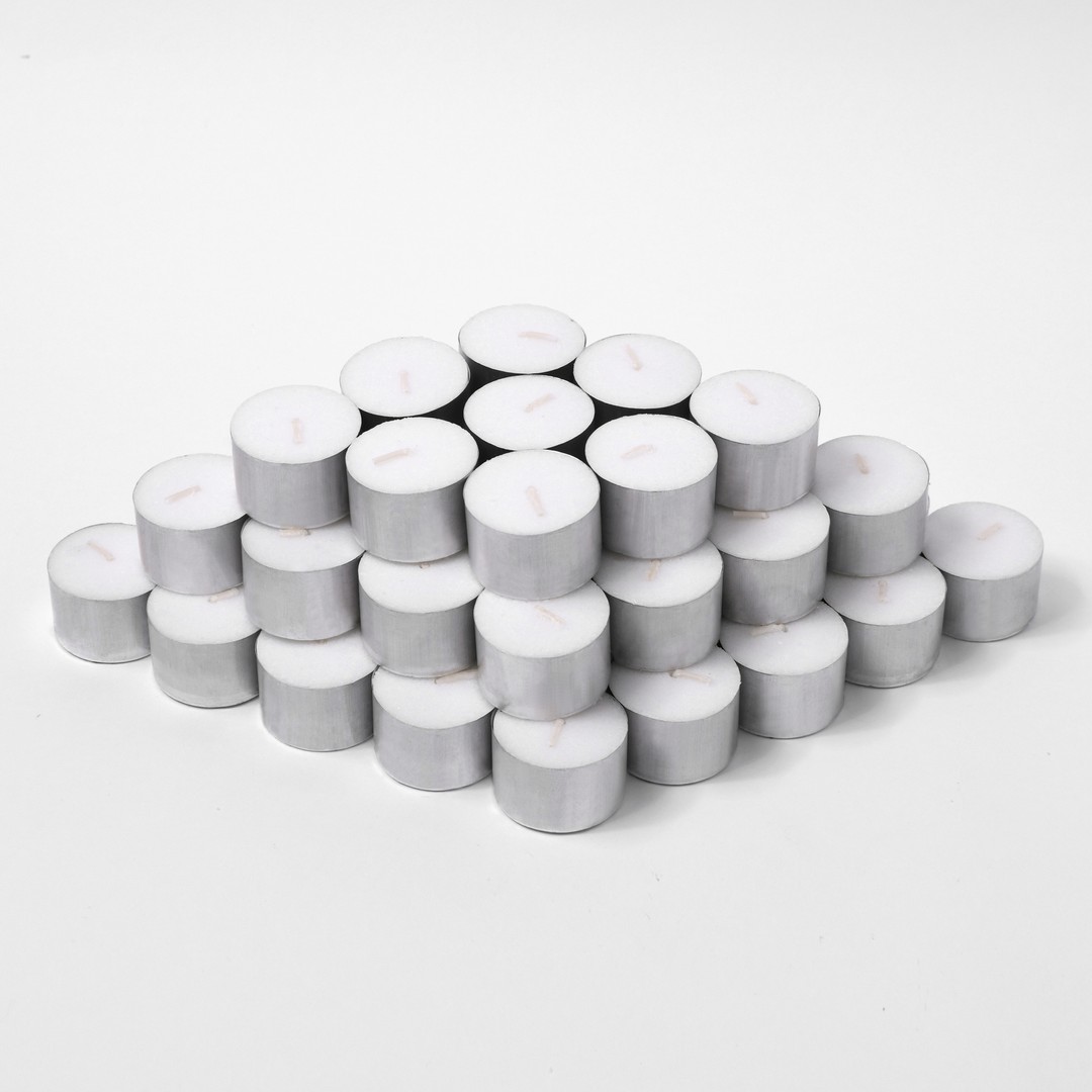 Cadence & Co Aluminum Cup Tealight Candle (50 Set, 100 Set, 200 Set)