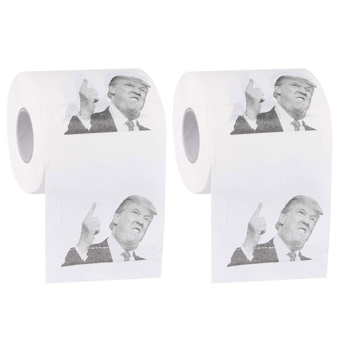 Donald Trump Kiss Prank Funny Joke Toilet Paper 2 Rolls