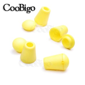 12pcs-pack Colorful Cord Ends Bell Stopper With Lid Lock Plastic Toggle Clip For Paracord Clothes