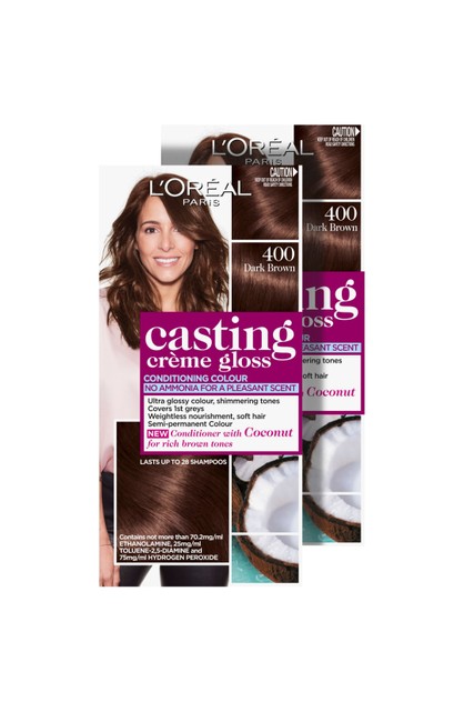 BUNDLE - 2 x L'Oréal Paris Casting Crème Gloss Semi-Permanent Hair Colour,  400 Dark Brown | L'Oréal Paris Bundle Deals Online | TheMarket New Zealand