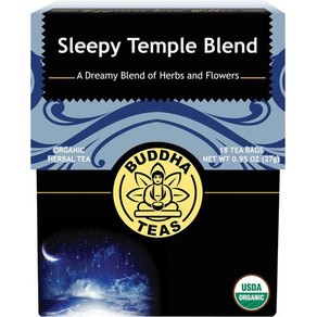 Organic Herbal Tea Bags (Sleepy Temple Blend), 18 Piece