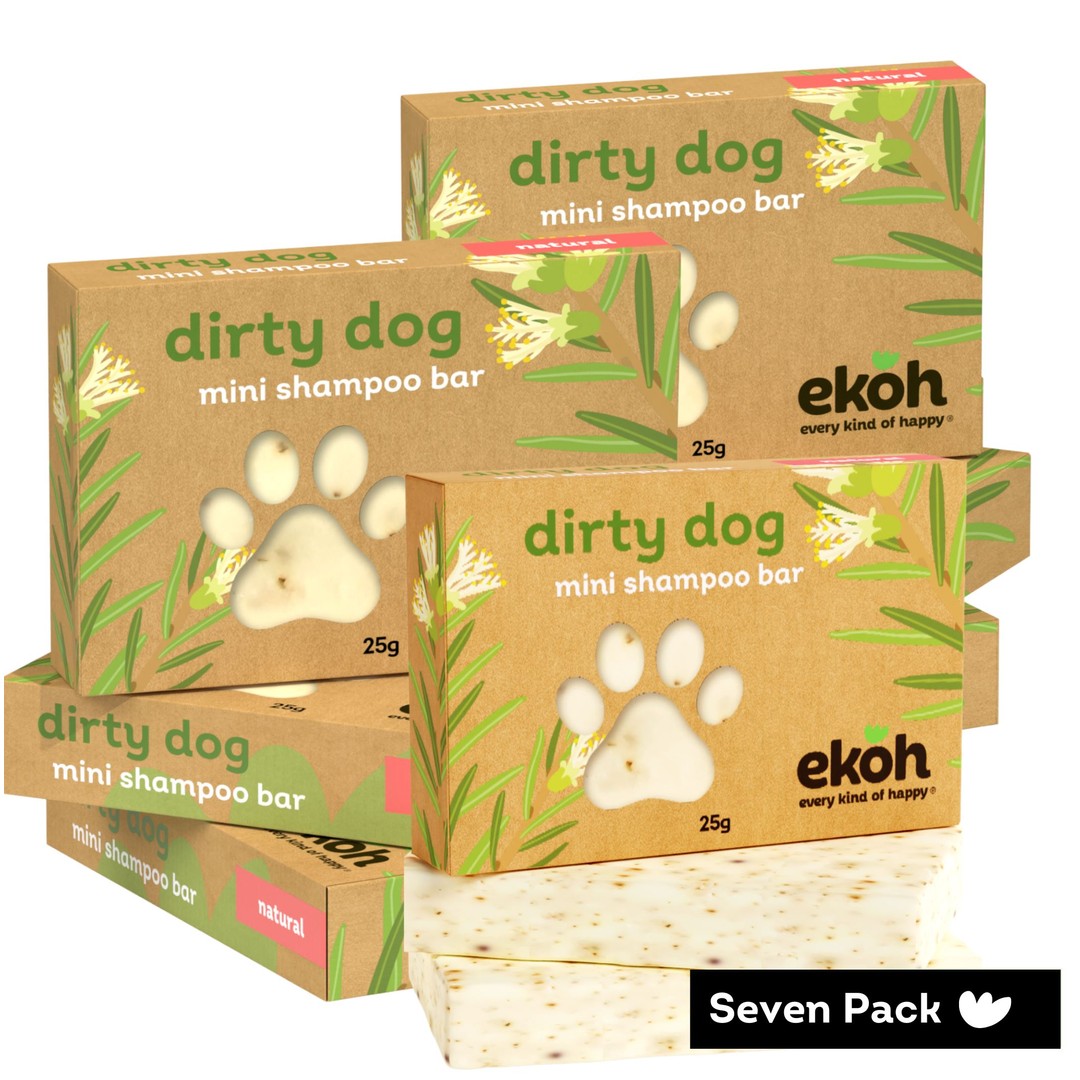 EKOH Mini Dog Shampoo Bars - 7 Pack Natural Soap for Puppies and Dirty Dogs