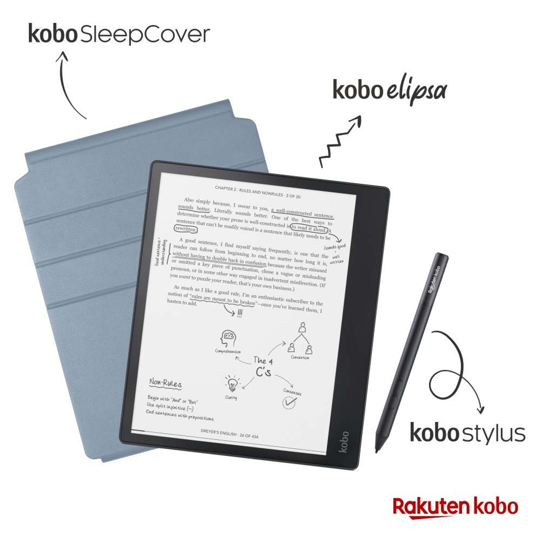 Kobo Elipsa E-Reader 10.3 inch with SleepCover Bundle - Black