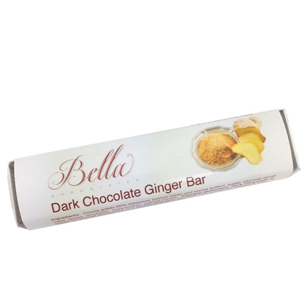 Bella Dark Chocolate Bar - Ginger