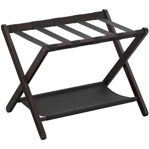 Solid Wood Luggage Rack Folding Suitcase Stand