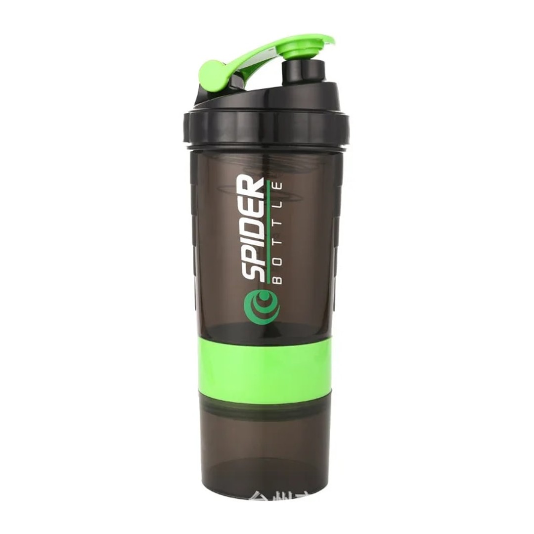 500ml Portable Protein Powder Shaker Bottle High Capacity Drinking Container With Powder Case Plastic Blender 