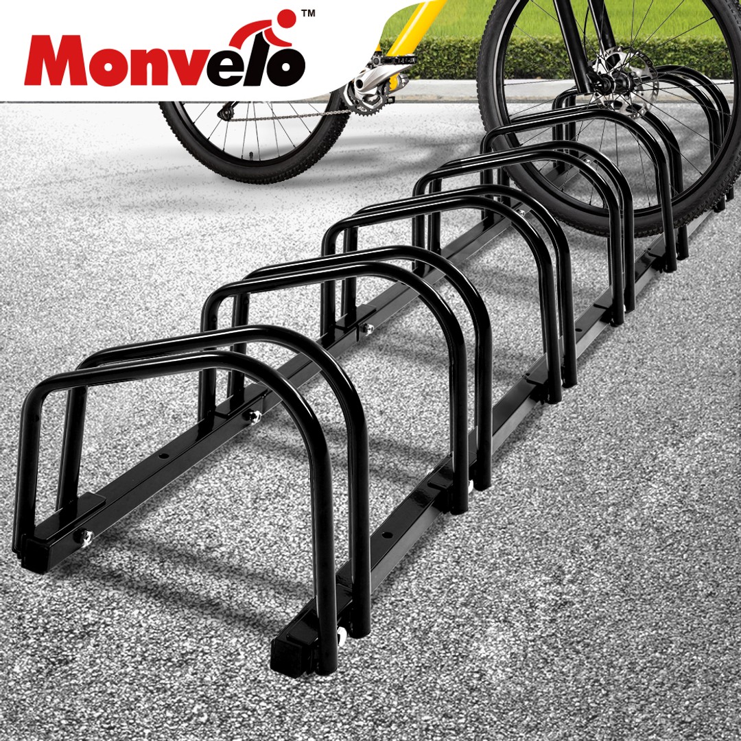 6 Bikes Stand Bicycle Bike Rack Floor Parking Instant Storage Cycling Portable