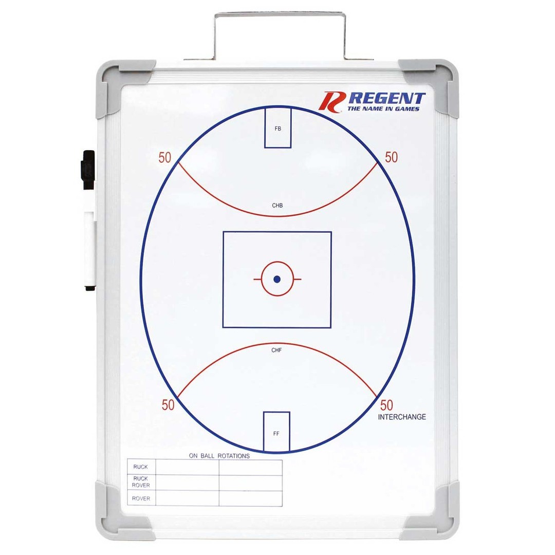 Regent Aussie Rules/Football Medium Coaches Board Magnetic Tactic Whiteboard