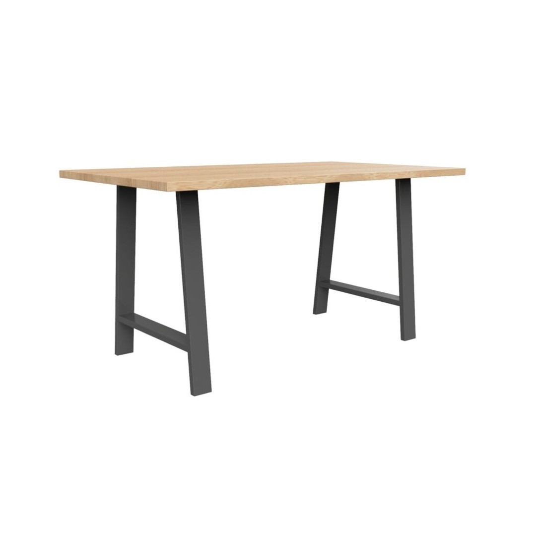 Set of 2 Steel A Shape DIY Table Bench Legs 72cm-Black