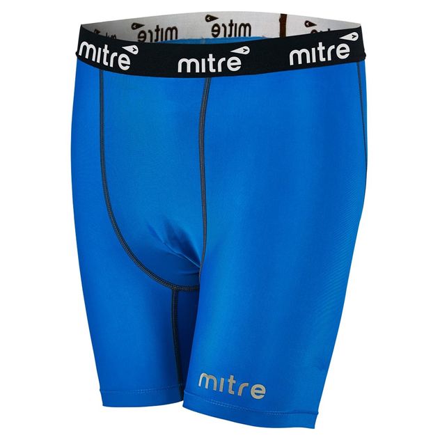 Mitre Neutron Compression Shorts Size LG Men Sports Activewear/Gym Tights Navy 