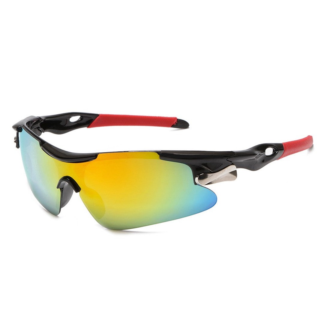 Adult Sports Sunglasses Windproof Cycling Sunglasses UV Protection Glasses Yellow