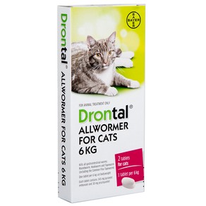 Drontal Cat Tablet 6KG 2 Pack