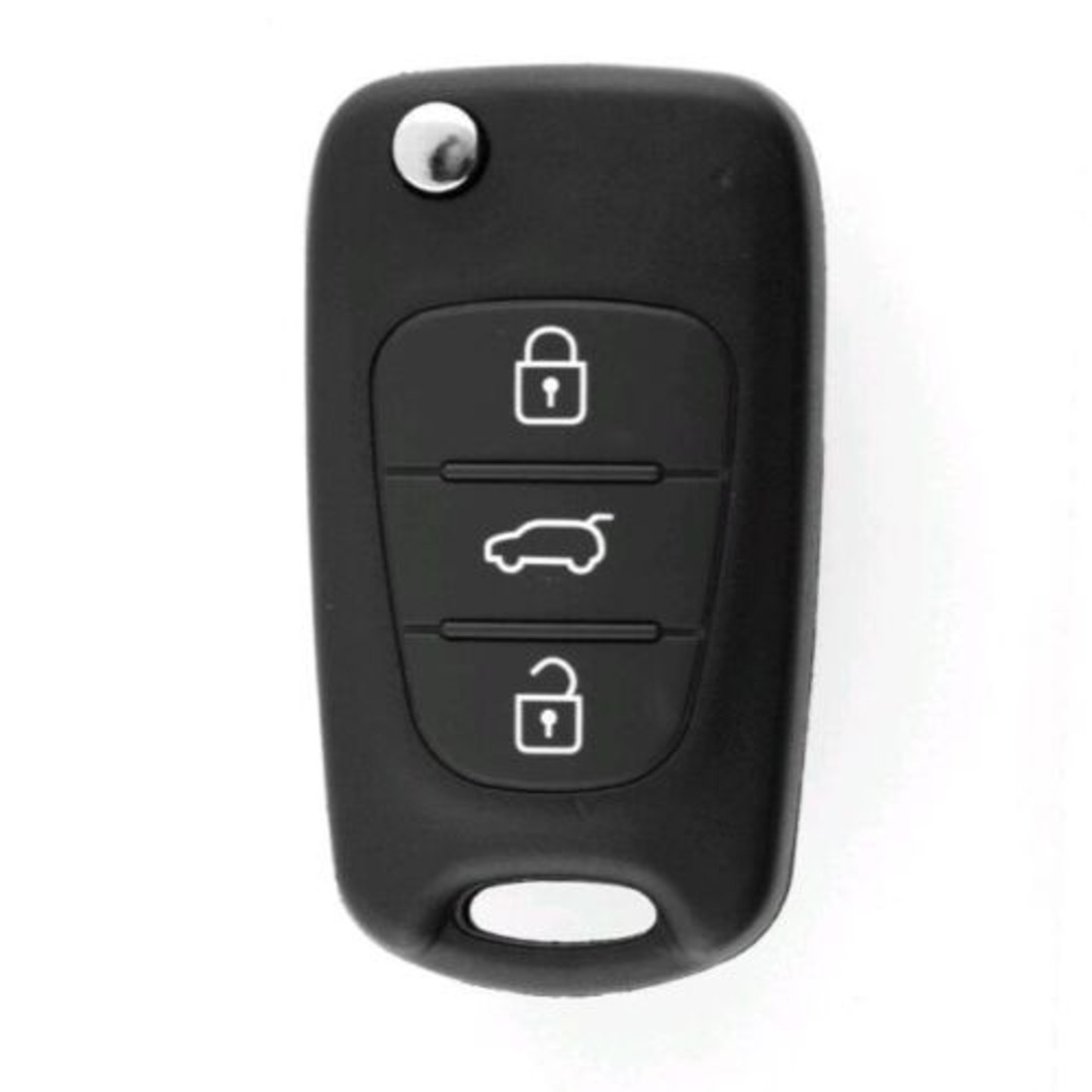 To Suit Hyundai i30 i20 Elantra 3 Button Flip Key Replacement Remote Case/Shell/Blank, , hi-res