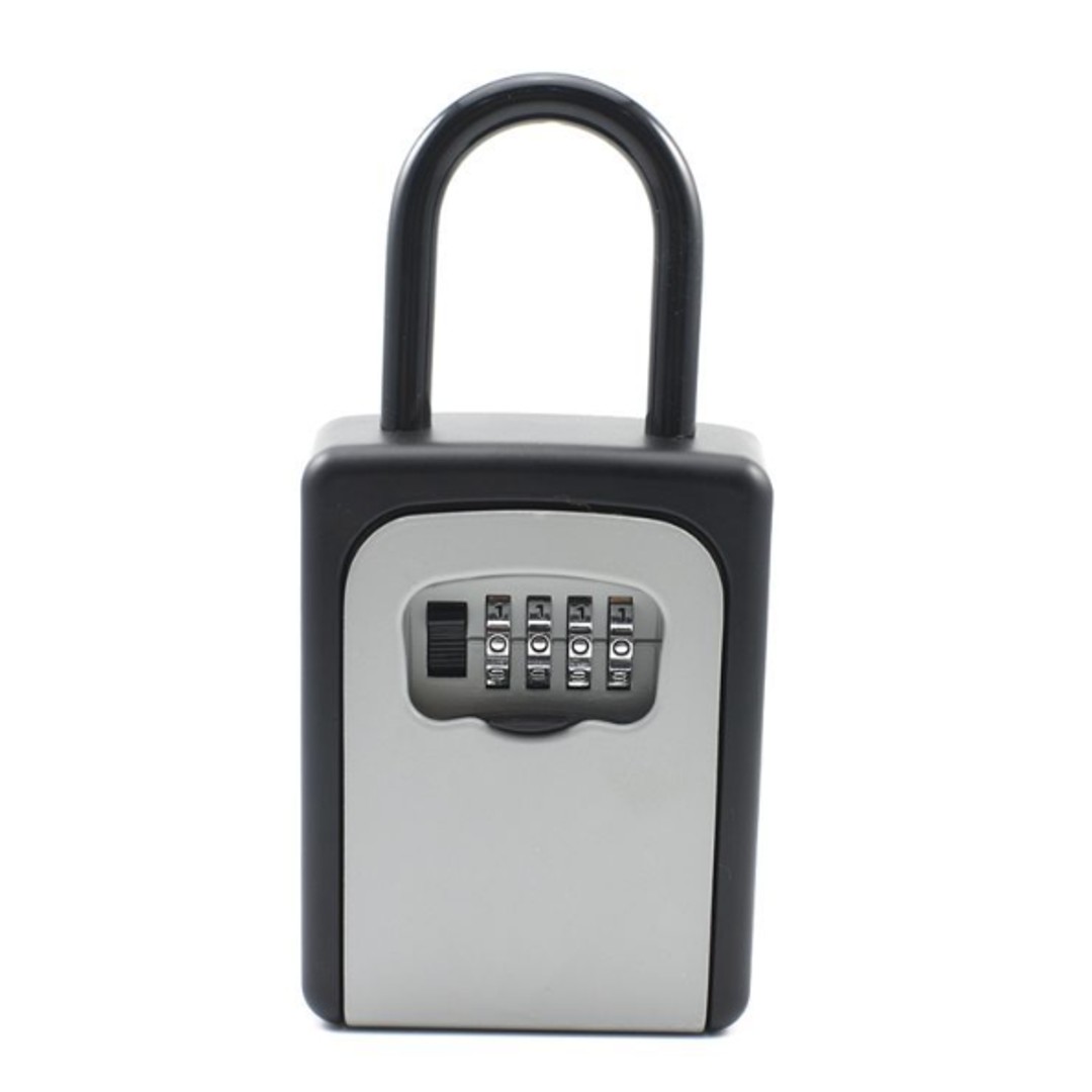Key Lock Box Wall Mounted Portable Lock Box for House Key 5 Key Capacity