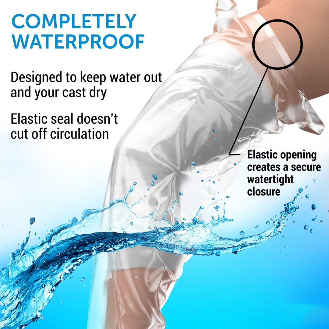 2Pack Waterproof Leg Cast Shower Cover