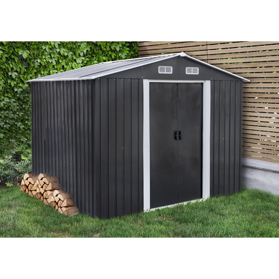 Deal Mart Garden Shed 8 x 6ft Shadow Grey