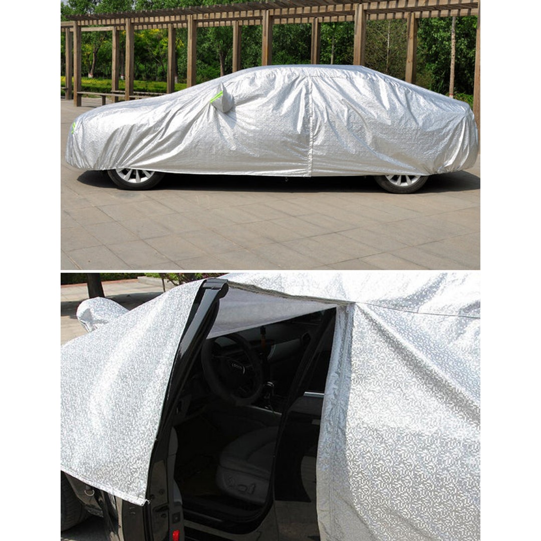 3XL Aluminum Waterproof Outdoor Car Cover Double Thick Rain UV Resistant, , hi-res