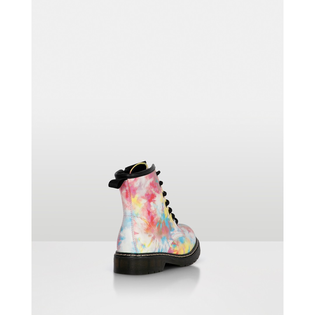Raina By Vybe Junior Girl's Lace Up Boots, Multicolor, hi-res