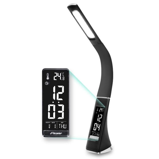 Activiva Led Table Desk Lamp Reading, Table Lamp With Clock