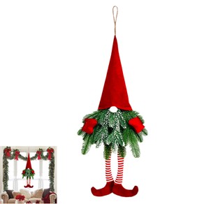 Gnomes Ornament Long Leg Elf Door Hanging Wreath Pendant for Christmas Tree Home Decor