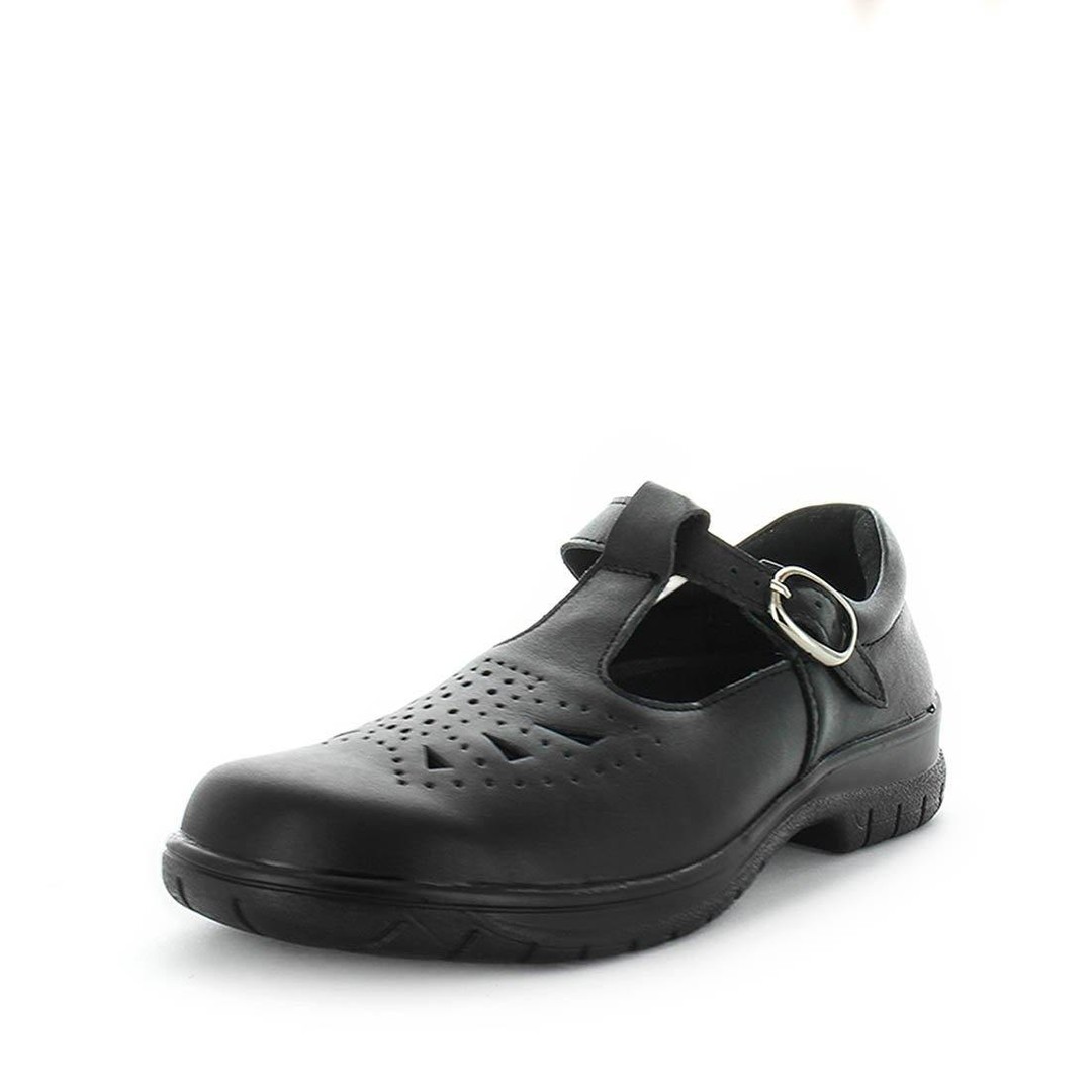 Wilde School Jayne2 Leather Flats T-Bar Girls Classic Shoes
