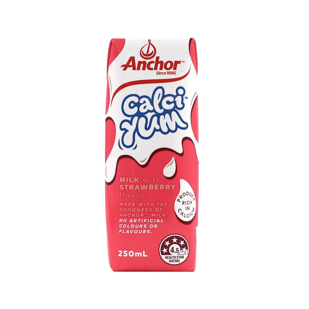Anchor CalciYum Strawberry Flavoured Milk 250ML **MID YEAR SALE**