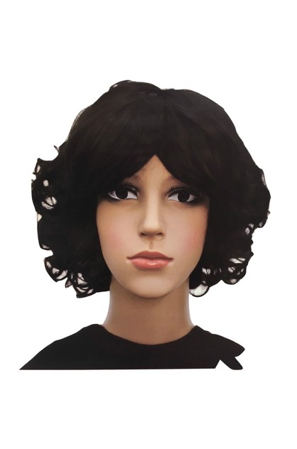 CURLY BOB WIG Hair Party Costume Halloween Fancy Dress Up 60s 70s Cosplay -  Black | Kiwi Boutique Online | TheMarket New Zealand