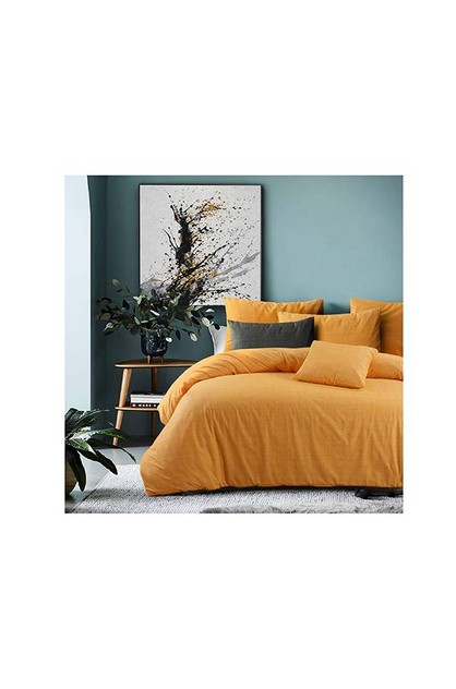 Amsons Raw Amber Cotton Quilt Cover Set, Best Duvet Covers Nz