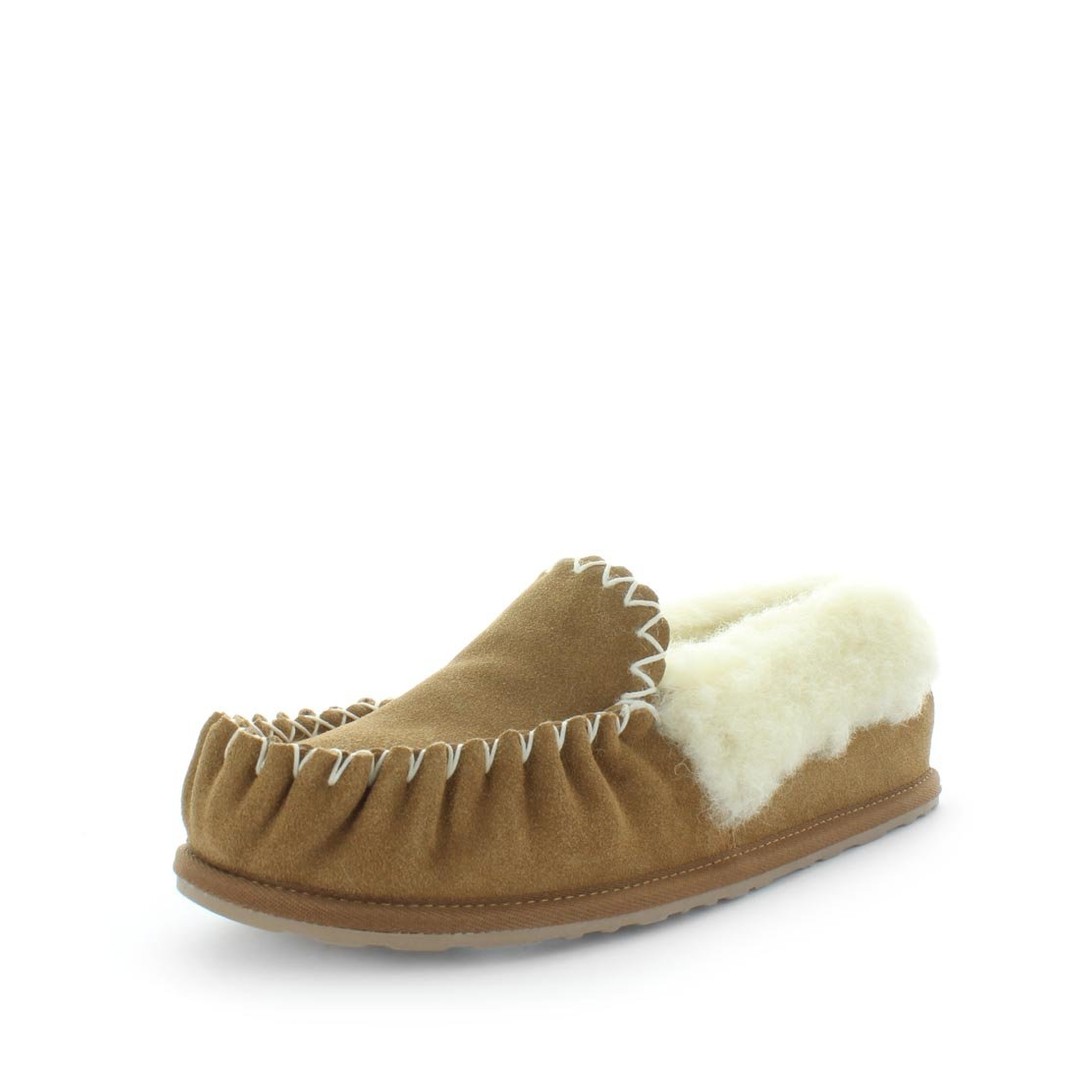 Just Bee Chums Leather Slippers Mens Uggs Cushioned Moccasin