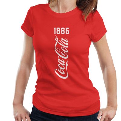 Coca Cola Vertical 1886 Women S T Shirt Coca Cola Online Themarket New Zealand