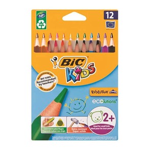 BiC Kids Evolution Coloured Pencils (12pk) - Triangle