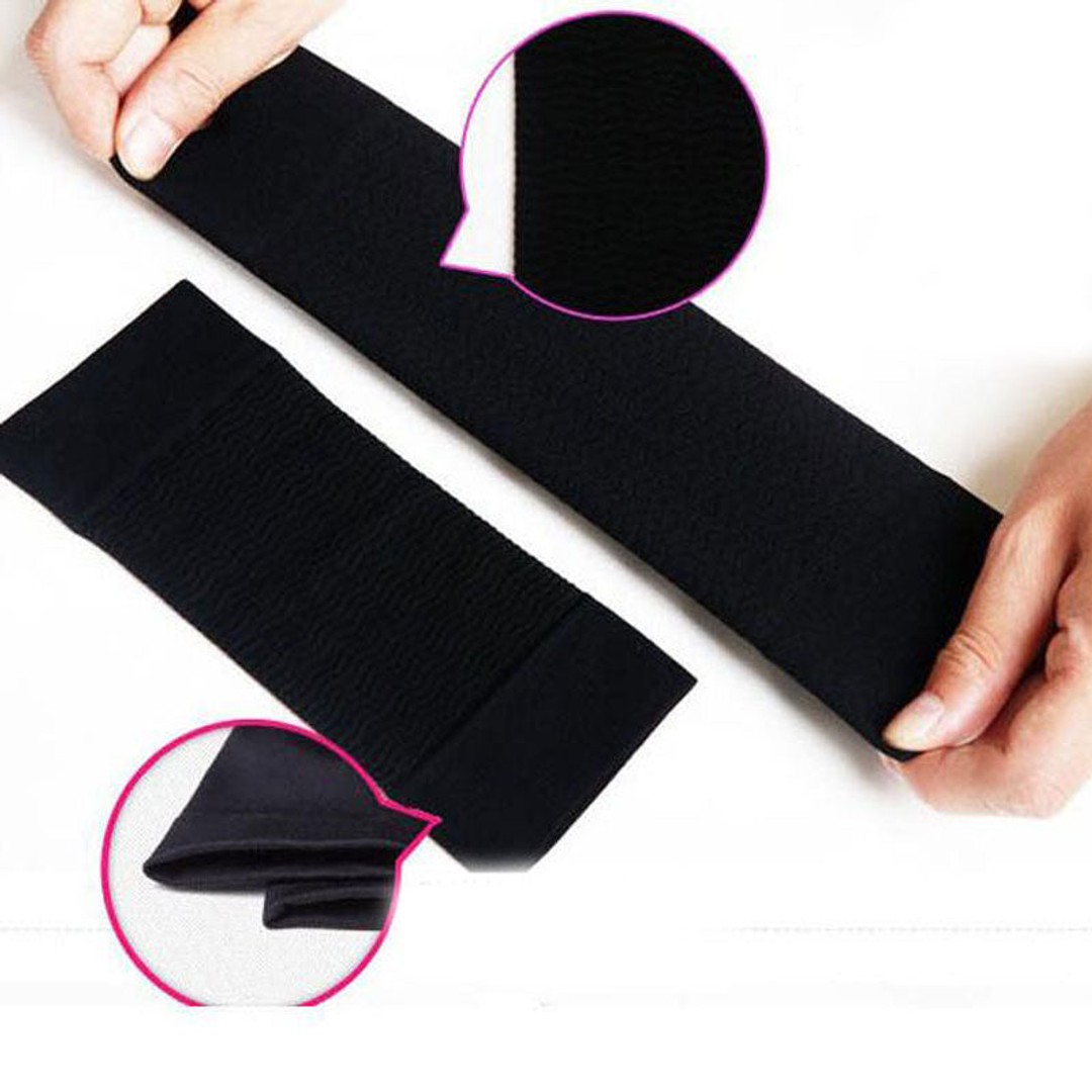 Slimming Arm Or Leg Shapewear Sleeves, Pack of 1 Black Arm, hi-res