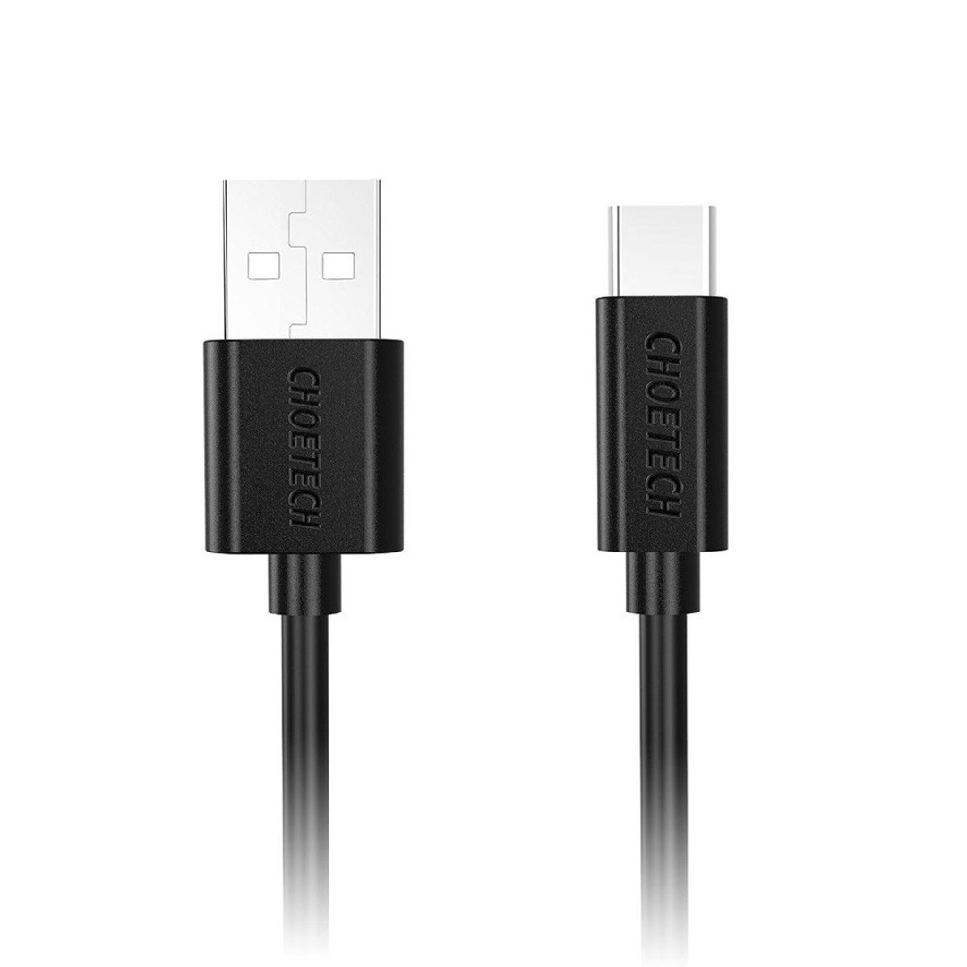 Choetech USB-A Male to USB-C Male Charging Cable 2m Black