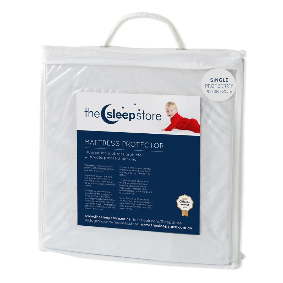 Waterproof Cotton Mattress Protector - Bed