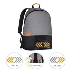 Tech Outlet Cycling Backpack with LED Lighting indicators - Grey
