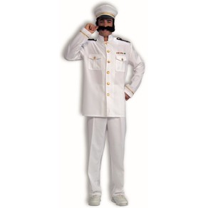 Costume King® Captain Cruise Ship Sailor Navy Officer Nautical White Suit Adult Mens Costume