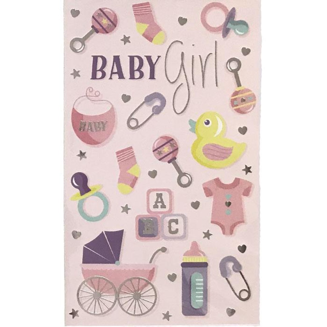 New Baby Card | Baby Girl Icons