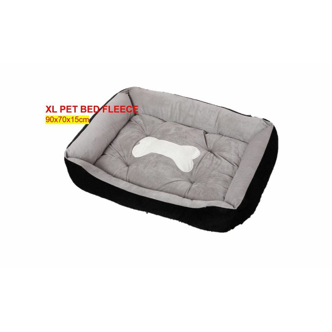 HES BLACK Extra Large Pets Mat Dogs Warm Nest Beds Kennel Bed 90x70x15cm XL