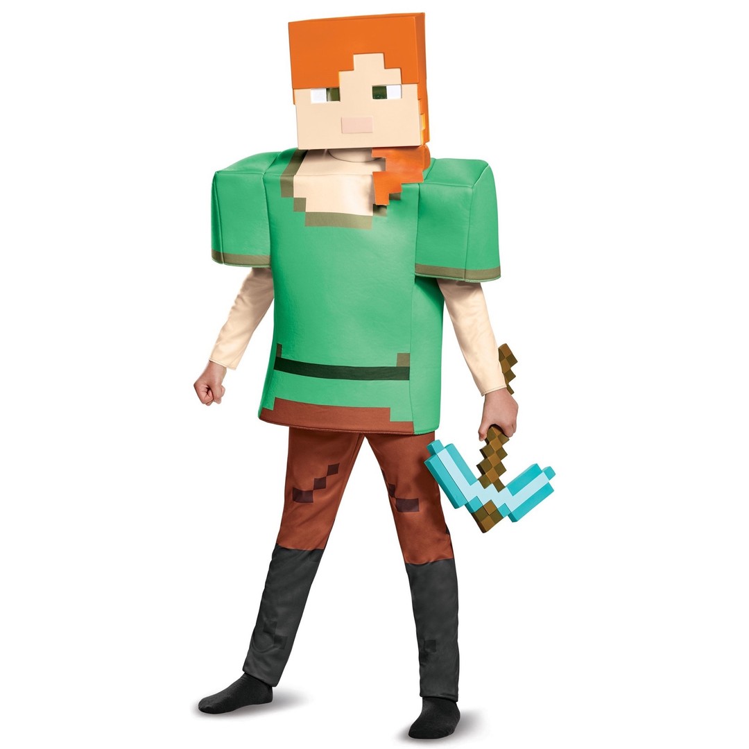 Costume King® Alex Deluxe Minecraft Video Game Player Miner Builder Hunter Girls Costume