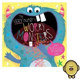 Squoodles Ltd The Very Hungry Worry Monster Book & Pin Combo